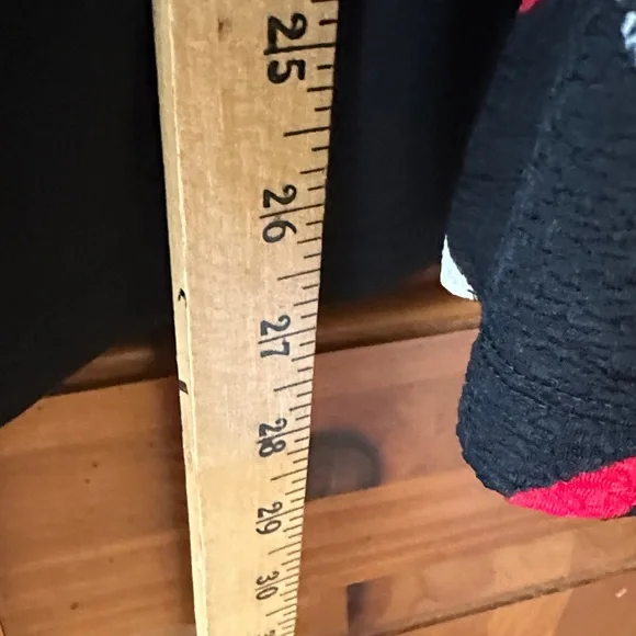 Alfred Dunner Red and Black Patterned Cardigan L - Picture 4 of 7